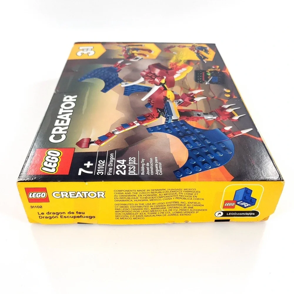 LEGO CREATOR: Fire Dragon (31102) Damaged Box Brand New Factory Sealed